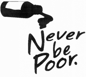 NEVER BE POOR.