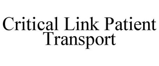 CRITICAL LINK PATIENT TRANSPORT