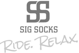 SS SIG SOCKS RIDE. RELAX.