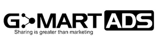 G MART ADS SHARING IS GREATER THAN MARKETING