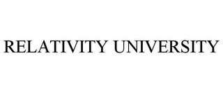 RELATIVITY UNIVERSITY