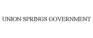 UNION SPRINGS GOVERNMENT