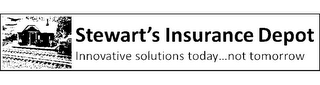 STEWART'S INSURANCE DEPOT INNOVATIVE SOLUTIONS TODAY...NOT TOMORROW