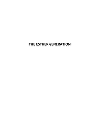 THE ESTHER GENERATION