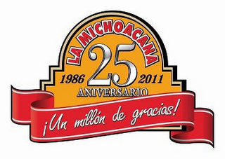 LA MICHOACANA 25 ANIVERSARIO 1986