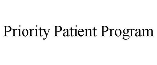 PRIORITY PATIENT PROGRAM