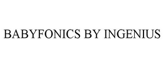 BABYFONICS BY INGENIUS