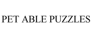 PET ABLE PUZZLES