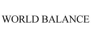 WORLD BALANCE