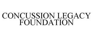 CONCUSSION LEGACY FOUNDATION