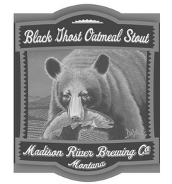 BLACK GHOST OATMEAL STOUT DEYOUNG MADISON RIVER BREWING CO MONTANA