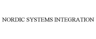 NORDIC SYSTEMS INTEGRATION