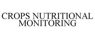 CROPS NUTRITIONAL MONITORING