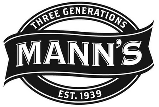 MANN'S THREE GENERATIONS EST. 1939