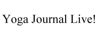 YOGA JOURNAL LIVE!