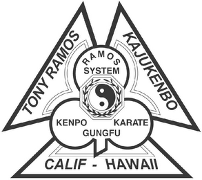 TONY RAMOS RAMOS SYSTEM KAJUKENBO KENPOKARATE GUNGFU CALIF-HAWAII