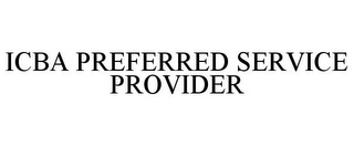 ICBA PREFERRED SERVICE PROVIDER