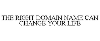 THE RIGHT DOMAIN NAME CAN CHANGE YOUR LIFE