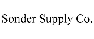 SONDER SUPPLY CO.