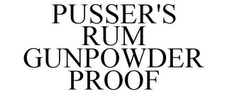 PUSSER'S RUM GUNPOWDER PROOF