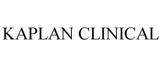 KAPLAN CLINICAL