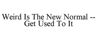 WEIRD IS THE NEW NORMAL -- GET USED TO IT