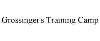 GROSSINGER'S TRAINING CAMP