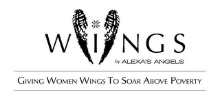 WINGS BY ALEXA'S ANGELS GIVING WOMEN WINGS TO SOAR ABOVE POVERTY