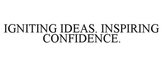 IGNITING IDEAS. INSPIRING CONFIDENCE.