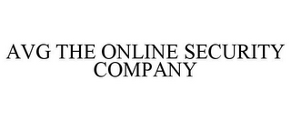 AVG THE ONLINE SECURITY COMPANY