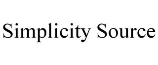 SIMPLICITY SOURCE