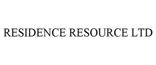 RESIDENCE RESOURCE LTD