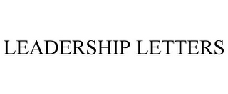 LEADERSHIP LETTERS