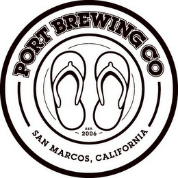 PORT BREWING CO EST 2006 SAN MARCOS, CALIFORNIA