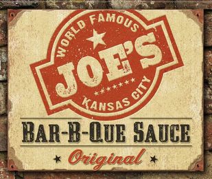 WORLD FAMOUS JOE'S KANSAS CITY BAR-B-QUE SAUCE ORIGINAL