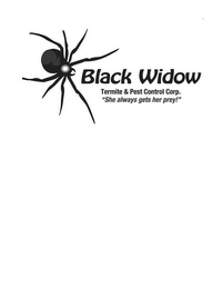 BLACK WIDOW TERMITE & PEST CONTROL CORP. - "SHE ALWAYS GETS HER PREY!"