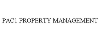 PAC1 PROPERTY MANAGEMENT