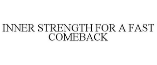 INNER STRENGTH FOR A FAST COMEBACK