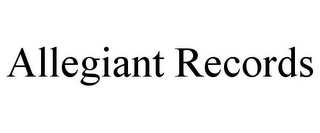 ALLEGIANT RECORDS
