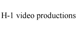 H-1 VIDEO PRODUCTIONS