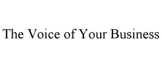 THE VOICE OF YOUR BUSINESS