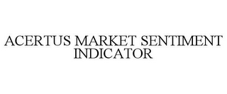 ACERTUS MARKET SENTIMENT INDICATOR