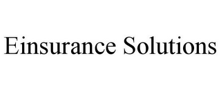 EINSURANCE SOLUTIONS
