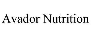 AVADOR NUTRITION