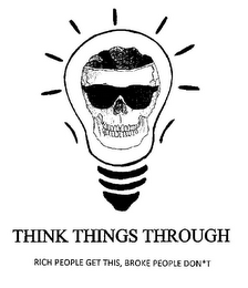 THINK THINGS THROUGH RICH PEOPLE GET THIS, BROKE PEOPLE DON*T