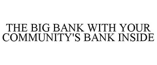 THE BIG BANK WITH YOUR COMMUNITY'S BANK INSIDE