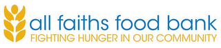 ALL FAITHS FOOD BANK FIGHTING HUNGER IN OUR COMMUNITY