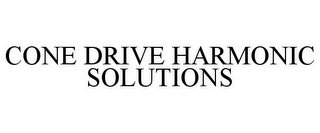 CONE DRIVE HARMONIC SOLUTIONS