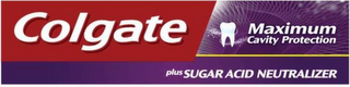 COLGATE MAXIMUM CAVITY PROTECTION PLUS SUGAR ACID NEUTRALIZER