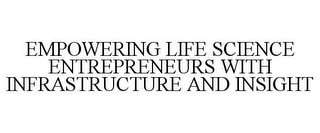 EMPOWERING LIFE SCIENCE ENTREPRENEURS WITH INFRASTRUCTURE AND INSIGHT